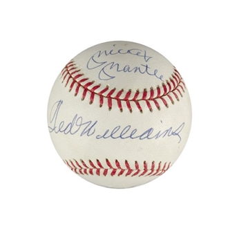 Triple Crown Baseball Signed By Mickey Mantle, Ted Williams, Carl Yastrzemski & Frank Robinson (Upper Deck Authenticated)